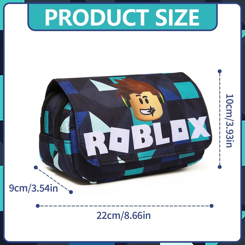 PIIMNT Roblx Pencil Case, Roblx Students Large Pencil Case Roblx