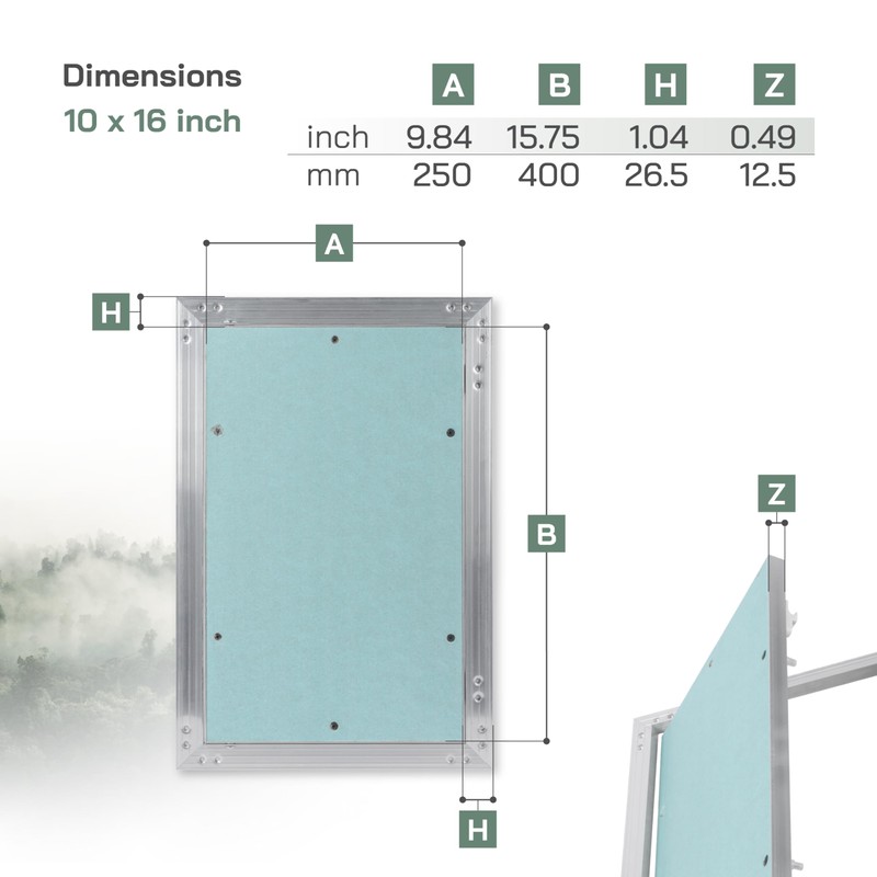 Vent Systems 10" x 16" Inch Access Panel - Drywall,