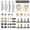 320 Piece Leather Rivets Set, Hollow Rivets Set, Press Stud