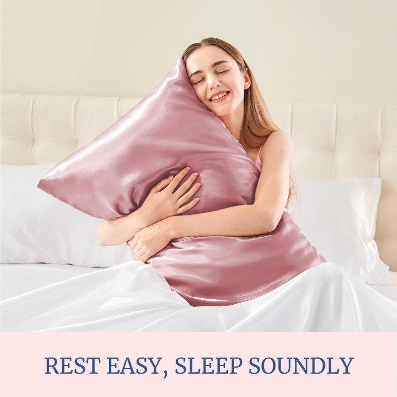 BEDELITE Satin Pillowcase for Hair and Skin, Super Soft and