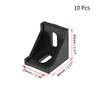 sourcing map Inside Corner Bracket Gusset, 40mm x 40mm for