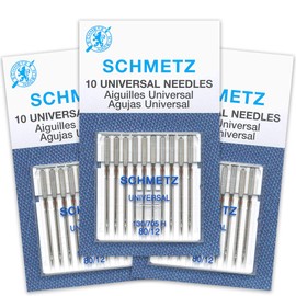 SCHMETZ Schmetz Universal Sewing Machine Needles - Size 80/12-3 Cards - 30 Needles