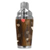 Mugzie "Abstract Mocha" Cocktail Shaker with Insulated Wetsuit Cover, 16