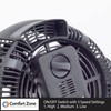 Comfort Zone CZHV8T 8” 3-Speed, Wall-Mountable Table Fan with 180-Degree