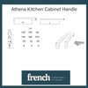 French Furniture Fittings Polished Chrome Kitchen Cabinet D Pull Handles
