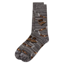 MeMoi Smoker's Delight Cigar Rayon Blend Men's Socks Blue 10-13