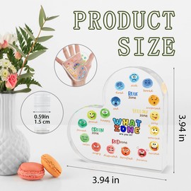 Counselor Gifts Mental Health Office Decor Gifts for Therapist Mental Health Counselor Anxiety Coping Skills Decor Therapy Office Desk Decorations Positive Psychology Affirmations Heart Acrylic Sign