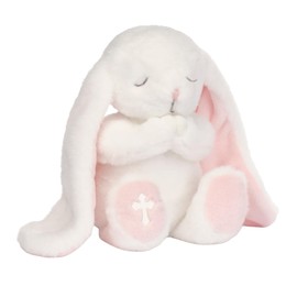 Lambs & Ivy Heaven Sent Baptism White Plush Bunny Stuffed Animal Toy - Precious