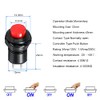 Gebildet Gebildet 24pcs 12mm Momentary Push Button SPST ON/OFF AC