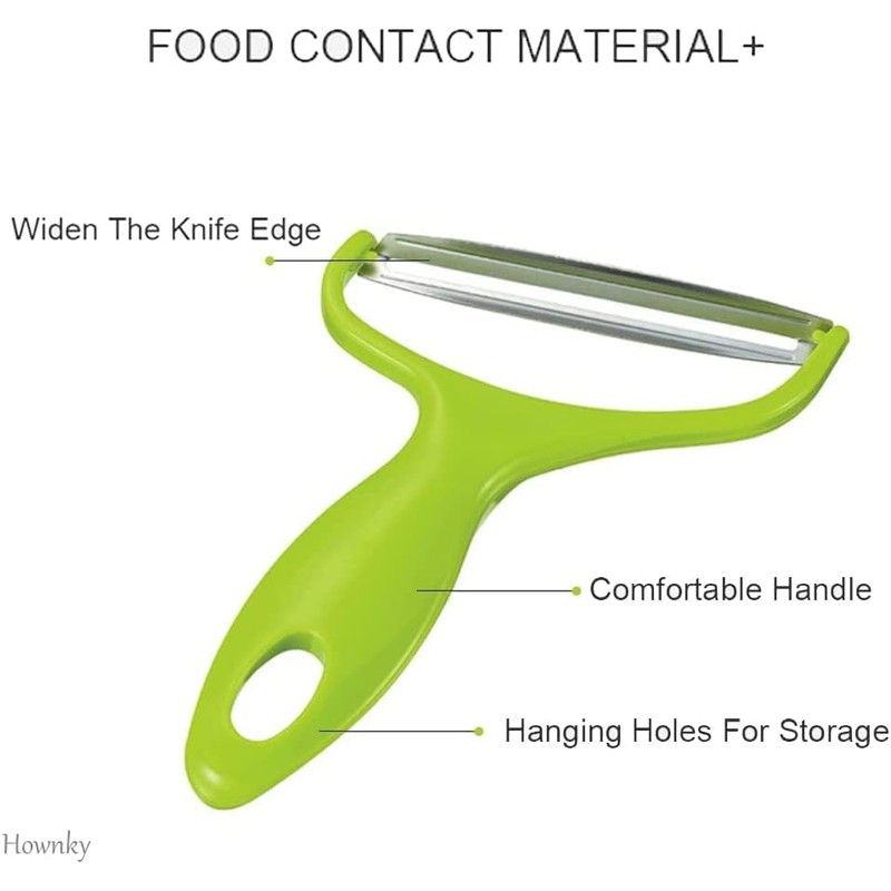 joviqiso Cooking Tools Wide Mouth Peeler Vegetables Fruit Stainless Steel