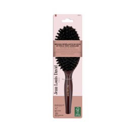 Jean Louis David Wooden Detangling Brush - 100% Boar Bristle Bristles - Softness & Respect for Hair