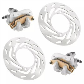 Caltric Front Left Right Brake Disc Rotor w/ Caliper for Yamaha Grizzly 550 YFM550 09-14