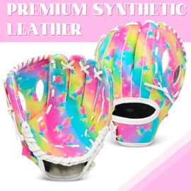 OlyPegic Youth Baseball Glove for Kids 3-9 - Easy Break-in Synthetic Leather | PU Palm | Breathable Mesh | Soft Lining | Tee Ball & Little League | Boys & Girls | Lightweight Durable Mitt