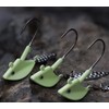 QualyQualy Underspin Jig Heads Glow Luminous Fishing Jigs with Blade