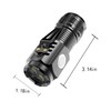 SLIVERSET Portable USB Rechargeable Flashlight, high Brightness Wick, Fast Charging