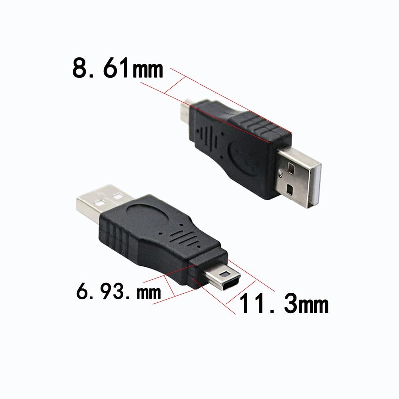 rgzhihuifz USB 2.0 Type a Plug to Mini USB Male