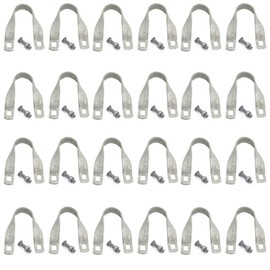 Cross-Connector (Purlin Bracket) for Greenhouse - Galvanized Steel (12 Pack w/Bolts) (1 3/8" x 1 3/8")