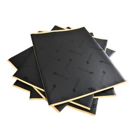 Second Skin Damplifier Pro Butyl Rubber Sound Deadening Mat (2mm) - 12” x 10” CLD Tiles for Car Sound Deadening (5 Sq Ft, 6 Tiles) - Made in USA