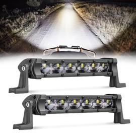 ACEC SHOP Slim LED Light Bar 2 PCS 6 pulgadas 36W de una sola fila LED Light Bars LED Pods Light LED luces de niebla fuera de las luces de carretera Spot para camión motocicleta UTV ATV