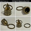 S-NET Biker Amulet Guardian Bell Brass Charm Traffic Safety Ring