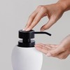 White Black Hand Soap Dispenser, Ceramic Liquid Soap Dispenser for