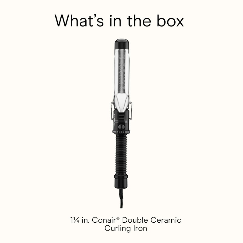 Conair Instant Heat 1¼-Inch Curling Iron, 1¼-Inch Barrel Produces Loose