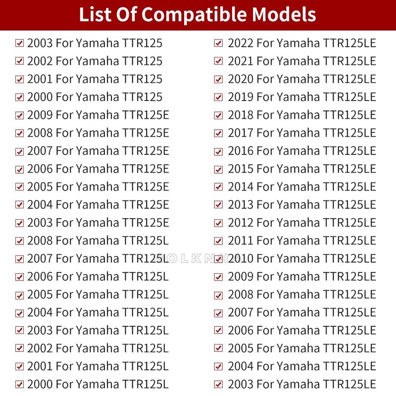 GOLKNHA Clutch Kit & Cover Gasket Compatible with Yamaha TTR125