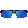 Native Eyewear Men's XD9048 Ridge-Runner Crest Rectangular Sunglasses, Matte Black/Blue