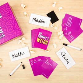 DSS Games Our Family is So Weird [A Family Card Game to Decide Who’s Most Likely to | Game Night Idea for Teens, Adults & Groups | Great for Reunions, Vacation, Road Trips]