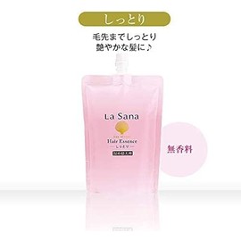 La Sana Seaweed Hair Essence, Moisturizing, Fragrance-Free (②Refill 140ml)