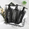GMISUN Shampoo and Conditioner Dispenser, Refillable Matte Black Shampoo Dispenser