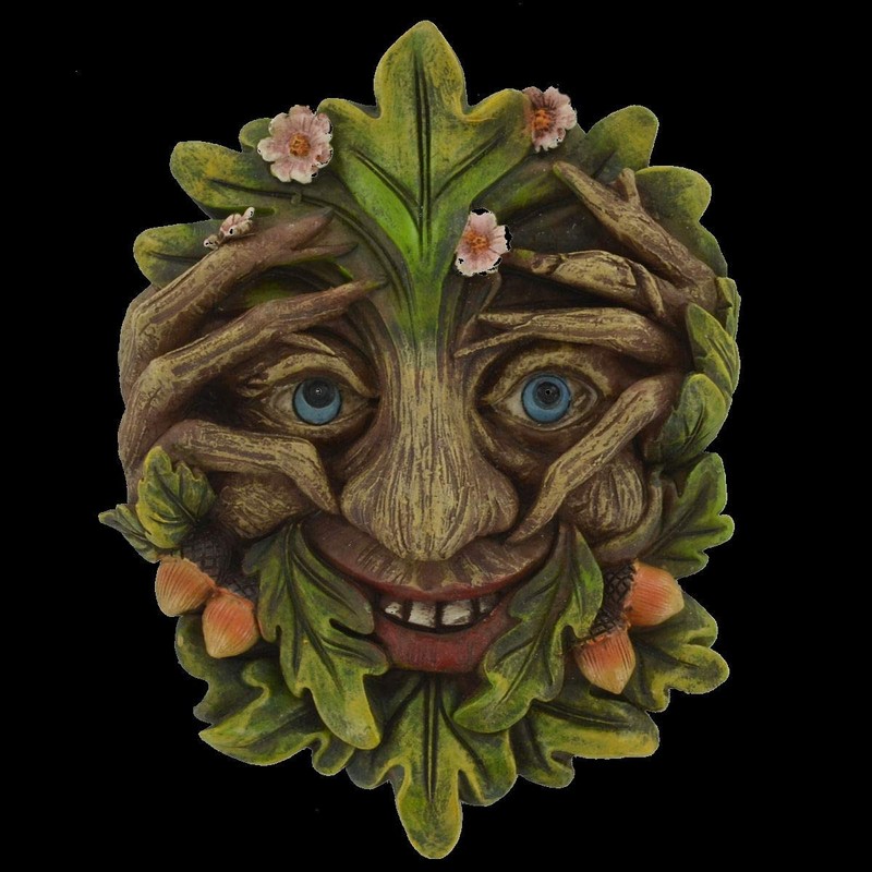 Fiesta Studios Cheeky Peeper Treant Face Wall Plaque Garden Greenman