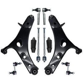 HAWK BROTHER Control Arm Replacement for Suspension Kit Lower Control Arm Ball Joint Tie Rod Links Compatible With 2014-2018 Subaru Forester - 10 Pcs
