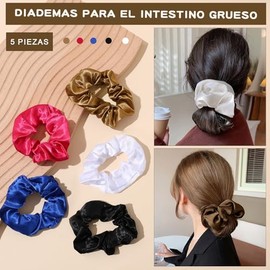 200 Ligas Gruesas/Fino para Cabello, 1000 Mini Bandas de Goma, 5 Círculos de Cabello Satinado, Juego de 4 Herramientas para Peinar, Ldeal para Mujeres y Niños (A)