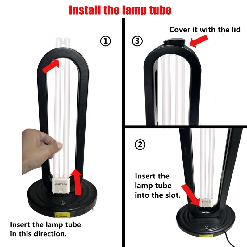 R-LOMU UV Light Tube Ozone Sanitizer Bulb Ultraviolet Lamp Quartz