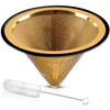Stainless Steel Coffee Filter Compatible with Chemex Hario Bodum &