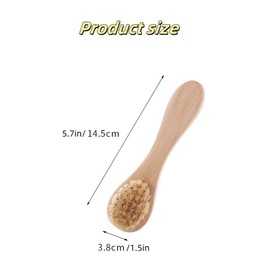 Dry Brush for Face,2-Piece face Dry Brush Mini Dry Brush Set & Body Brush - Natural Boar Bristles for Gentle Exfoliation and Radiant Skin”