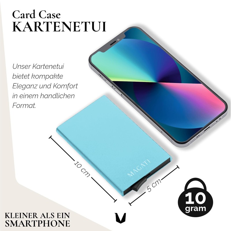 MAGATI AluGuard RFID Card Case - Slim Wallet Aluminium with