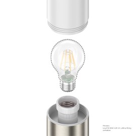 ledscom.de ledscom.de Wandleuchte PORU fr au?en, IP44, Bewegungsmelder, Edelstahl, edelstahl matt, rund, 1x E27 max. 40W, Au?enwandleuchte, Au?enleuchte, Wandlampe, Gartenlampe, Outdoor, Au?enbeleuchtung