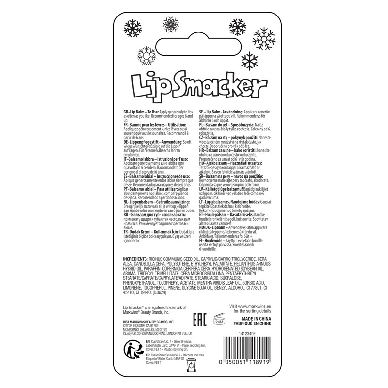 Lip Smacker Holiday Frappe Cup Lip Balm, Christmas Lip Balm