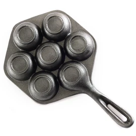 Norpro Cast Iron Stuffed Pancake Pan, Munk/Aebleskiver