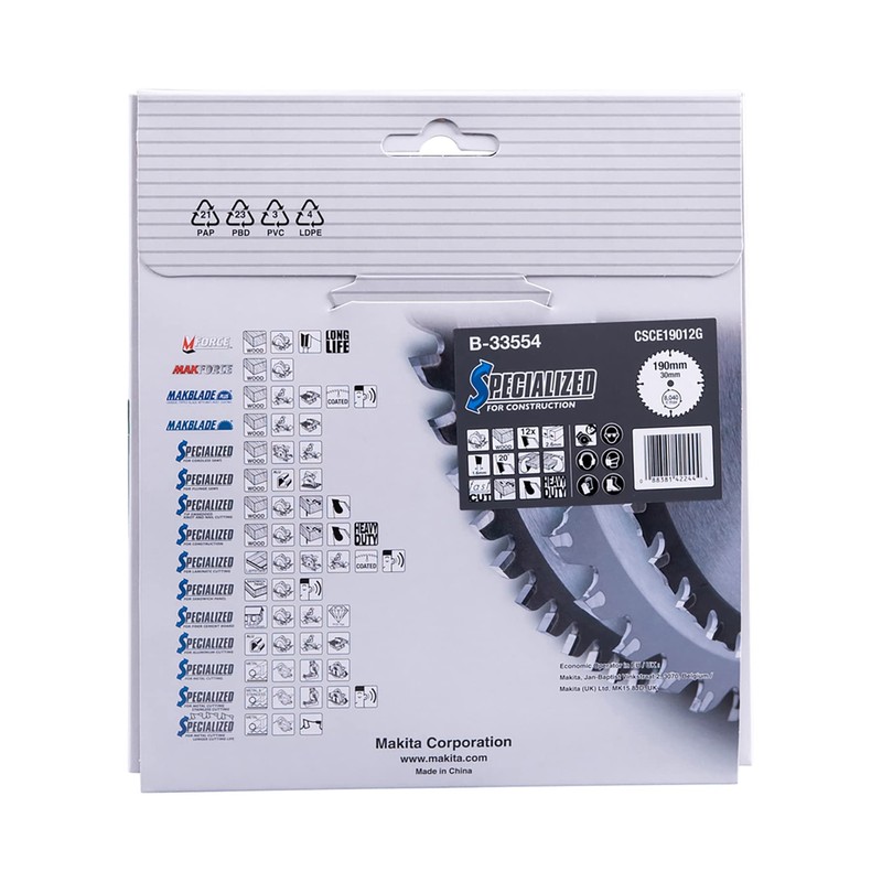 Makita Specialized SAEGE Blade 190 mm x 30 mm –