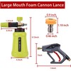M MINGLE High Pressure Washer Gun Snow Foam Lance, 4000