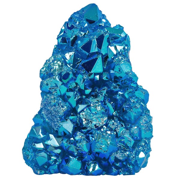 KYEYGWO Natural Crystal Cluster Geode Stone Specimen for Home Decor,