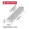 Gedotec Stair Profile Aluminium Step Edge Profile Aluminium Angle Profile