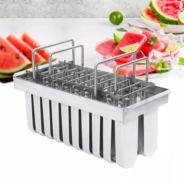 TBvechi 20pcs Stainless Steel Molds Ice Pop Lolly Popsicle Ice