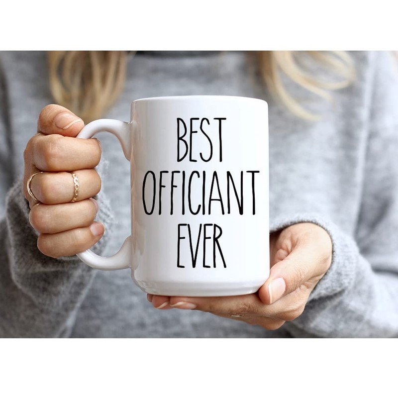 Dnuiyses Wedding Officiant Mug, Funny Wedding Registry Mug, Best Officiant