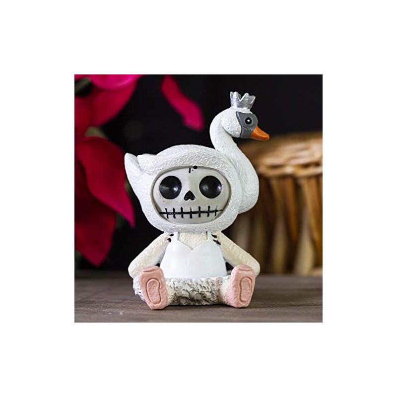 Furrybones Summit Collection Swan Lake Figurine Decorative Signature Skeleton Ballerina