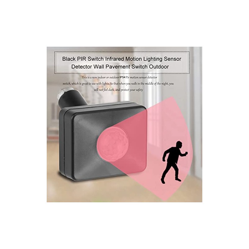Motion Detector PIR Sensor for Security Lighting Change Time Settings