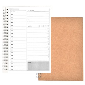 fogman Schedule Book, Daily Todo List, Management, Notebook, Time, Planner, Day, Set of 2